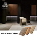 MUMU Classic 3D Hotel Room Bedroom Decoration Material Composite Wave Thermally Modified Wood Wall Panels