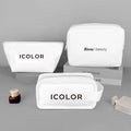 Custom Professional Personalized Fashionable Waterproof Eco Friendly 100% Cotton White Pouch Makeup Cosmetic Bag With Logo