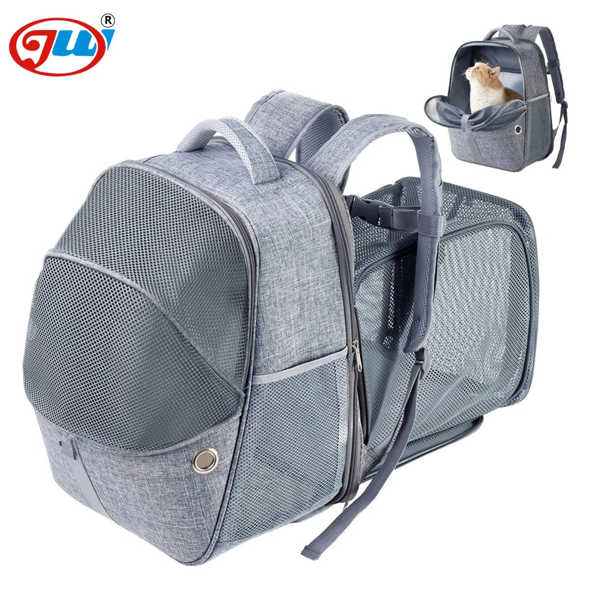 Cat Backpack Expandable Carrier Pet Expandable Backpack for Small Dogs Backpacks Carrierairline Approved Pet Travel Carrier