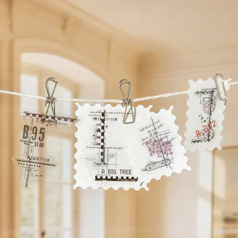 30pcs/pack PET Sticker Pack Collage Border Language Series English Border Collage DIY