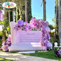2024 New Inflatable Trampoline Jumping Elastic Castle Jumper White Wedding Bounce House for Sale
