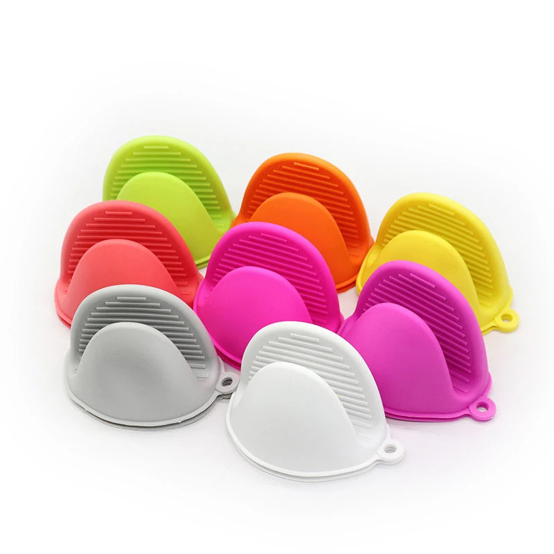 Silicone Oven Heat Insulated Glove Cute Cooking Microwave Non Slip Gripper Pot Holder BPA Free Silicone Glove