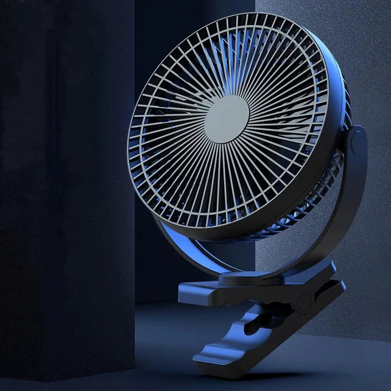 Strong Airflow 10000mAh Rechargeable Portable 8-Inch Battery Operated Clip on USB Fan