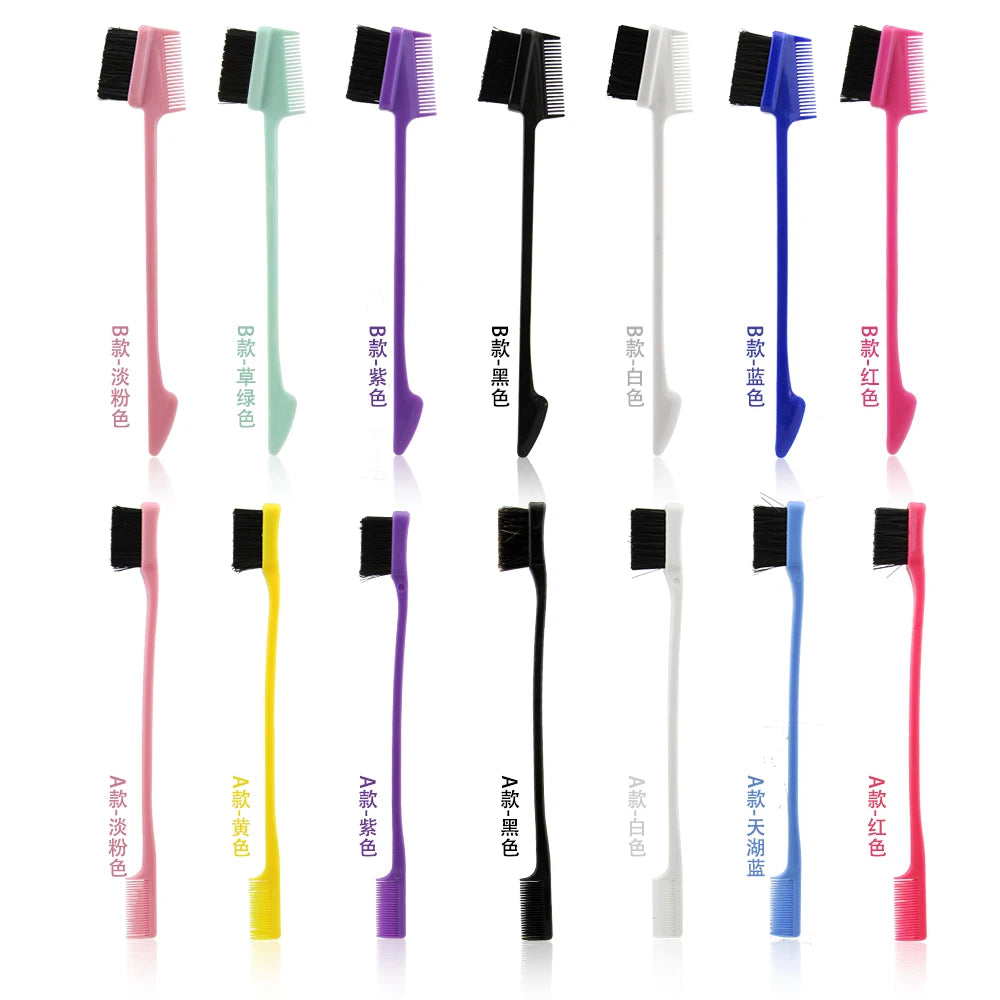 Super Low Price Masterlee Custom logo  Multiple Color Nylon Hair Edge Brush  Cleaning  Edge Brush 3 in 1 Edge Control Brush