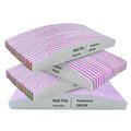 Professional Plastic Nail Files 100/180 Grit Double-Sided Durable Nail files Buffers for Salon & Home Use
