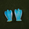 Huiying Cheap Price 1.5 Inch Hand Carved Natural Decorative Paperweight Crystal Opalite Angel Head for Gifts Crafts