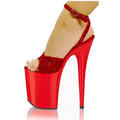 2021New Women 8 Inch Super High Fashion Ankle High Heel Sandals Women Shoes Summer Shoes Wedding Sandals