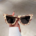 Custom Logo Fashion Retro Big Frame Shades Sun Glasses UV400 Oversized Cat Eye Sunglasses for Men Women