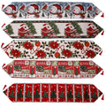 YQ-145 Navidad Knitted Jacquard Snowman Farmhouse Christmas Cotton Table Runners