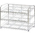 Storage Organizer Shelf Adjustable 2 Tiers Over the Sink Drainer Drying Kitchen Black Metal Dish Rack