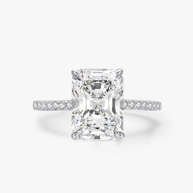 Ailmay Trendy 925 Sterling Silver Luxury Redian Cutting Rectangle 5A Zirconia Rings for Women Wedding Engagement Jewelry Gift