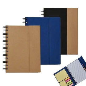 Cardboard Cover Spiral Notebook with Magnetic Lift Off Closure with Lined Paper NB018 Promotional Gifts Keebo Sticker Notebook