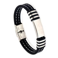 GJB131 Customized New Design Stainless Steel Plates Silicone Wristband Promotion Jewelry Bracelets Handmade for Family Gift