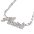 2021 Fashion Hiphop Custom Name Pendant for Necklace AAA Zircon Necklace Jewelry Custom Name Necklace 18k Gold Plated