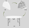 Cheap Price High Quality HDPE Portable Folding Round Table Outdoor Banquet Events Table