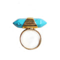 2025 Beauty Personal pink Crystal Rose Quartz Ring Orii Smart Druzy Gold Filled Smoky With Lowest Price