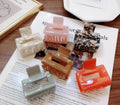 Wholesale Fashion Acrylic Acetate Hair Claws Charm Solid Color Women Simple Square Hair Clip for Girls and Women