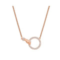 Fashion Crystal Women's Symbolic Love Necklace Circle Hand Chokers Wholesale