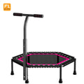 FULI Indoor Kids Trampoline with Adjustable Handrail and Safety Padded Cover Adjustable for Boys and Girls