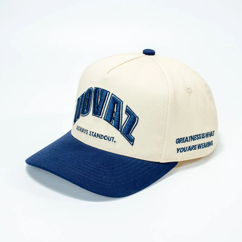 Factory Direct Waterproof 5-Panel Two-Tone Ball Caps Breathable Cotton Custom Embroidery Street Style Sports Hat Customizable