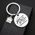 Wholesale Home Sweet Home Housewarming  Stainless Steel Keychain Key Ring  Custom logo