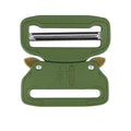 Green 45mm Metal Buckle for Backpack Tactical 1.75inch Quick Side Release Buckle 50mm Zinc Alloy Buckles Head With Custom logo