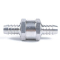 HAL-LOK HTA02 Disposable Silver Aluminium Hydraulic Stop Fuel Check Valve VITON Sealing Gas Oil Water 1/8in-3/16in Port 3-Year