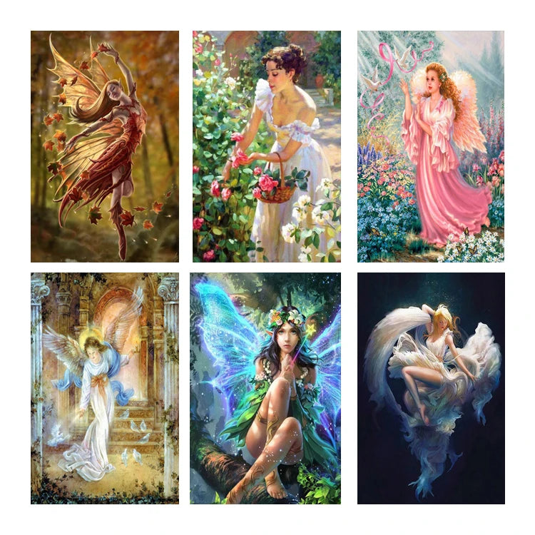 Mosaic Full Kits Drill Square/Round Portrait Canvas Painting Wholesale 5D DIY Diamond Embroidery Cross Stitch Home Decor Room