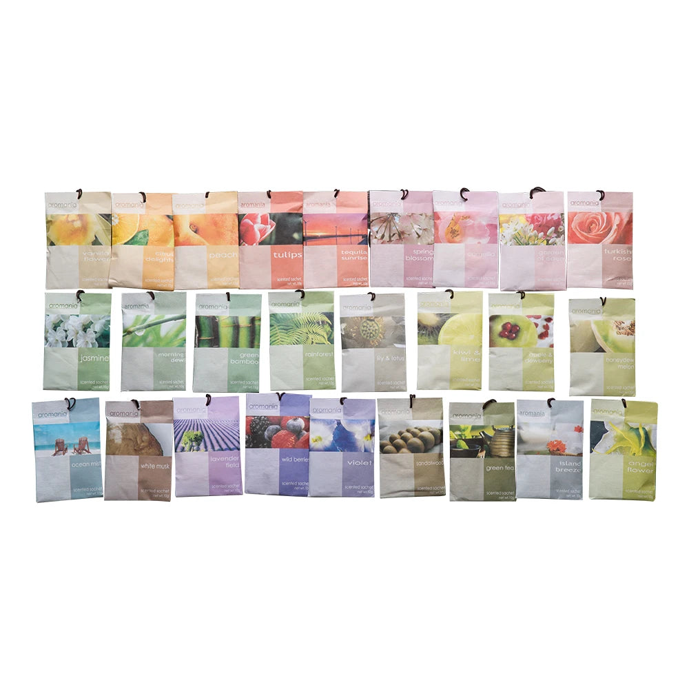 Best Selling 10g Rose Lily Lavender Home Fragrance Wardrobe Drawer Essential Oil Scented Sachet Vermiculite Perfume Bag Custom