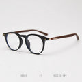 Retro Eyeglass Frame With Wood Can Be Paired With Anti Myopia Blue Light Fashionable Circular Frame for Both Men and Women