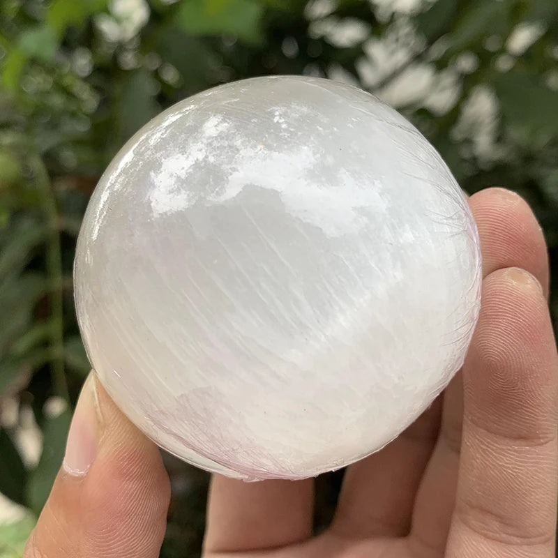Wholesale Natural Selenite Balls Gemstone Spheres Selenite Healing Spheres for Home Decoration