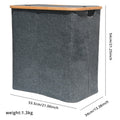 Rectangle Wholesale Bamboo Clothes Storage Basket for Bathroom Towels Blankets Toys Organizer