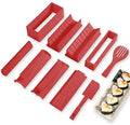 10 Pieces Sushi Making Kit Deluxe Edition With Complete Plastic Sushi Maker Tool Complete With 8 Sushi Rice Roll Mold