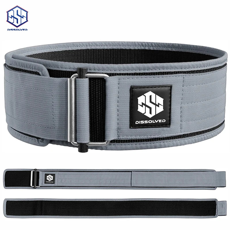 Wellshow Sport Adjustable Self-locking Weight Lifting Belt Nylon Back Support Weight Lifting Belt Gym Training Belt