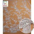 Luxury French Lace Fabric Glitter Crystal Sequin and Silver Beaded Lace Fabric for Dress Lace Fabric for Women