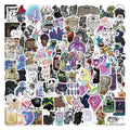 100Pcs Vintage Potion Logo Label Graffiti Stickers for Bottle Wall Medical Decoration Waterproof Witch Divination Sticker