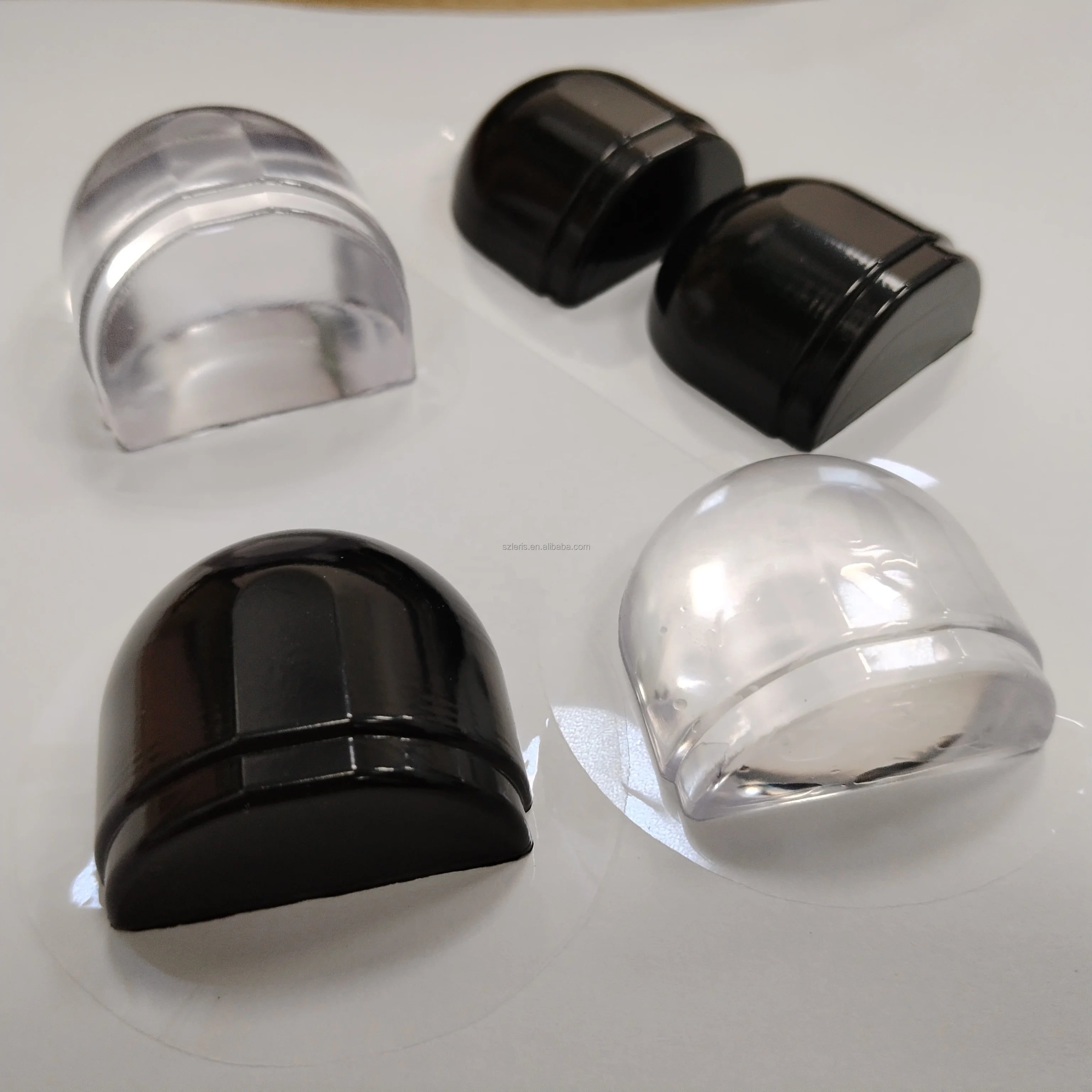 Adjustable Removable Clear Silicone Bumper Reusable Self-Adhesive Wall Protector Dust Stopper for Door Floor Washable Clear Wall