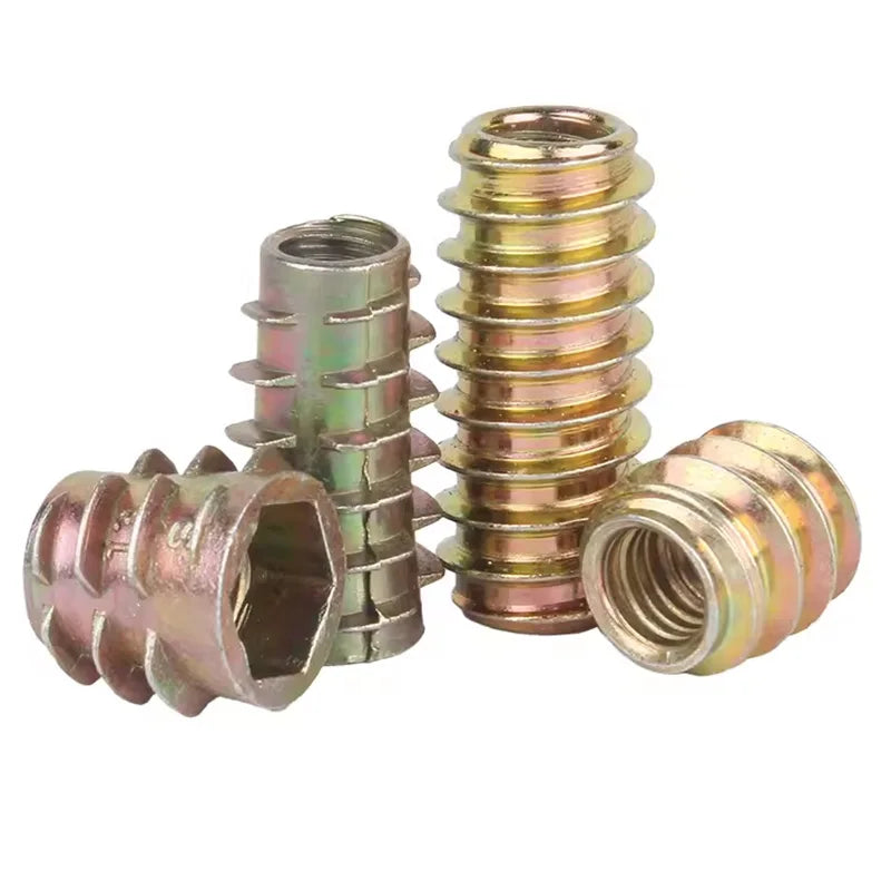 M12 M16 Grade Class 4.8 8.8 10.9 12.9 Carbon Steel Furniture Insert Nut Zinc Plated CSK Head with Tin Chrome Nickel Finish