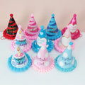 Wholesale Various Birthday Hat Birthday Supplies pink Blue Colorful Sharp-angled Birthday Hat