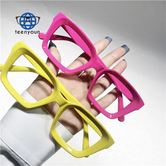Teenyoun Square Unisex Designer Glasses Frames Optical Eye Frame Optical Glasses Eyeglasses Frames Men and Women 2024 Wholesale