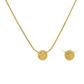 Chinese Style Double-Sided Fuxi Necklace Sliding Snake Bone Chain Stainless Steel 18K Gold Jewelry Clavicle Chain