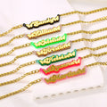 Customized Personalized Exquisite Letter Name Necklace Unique Double butterfly Pendant Fashionable and Gorgeous Hip-hop Jewelry