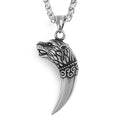 Viking Souvenir Stainless Steel Necklace Men's Viking Necklace Norse Myth Wolf Necklace Viking Jewelry