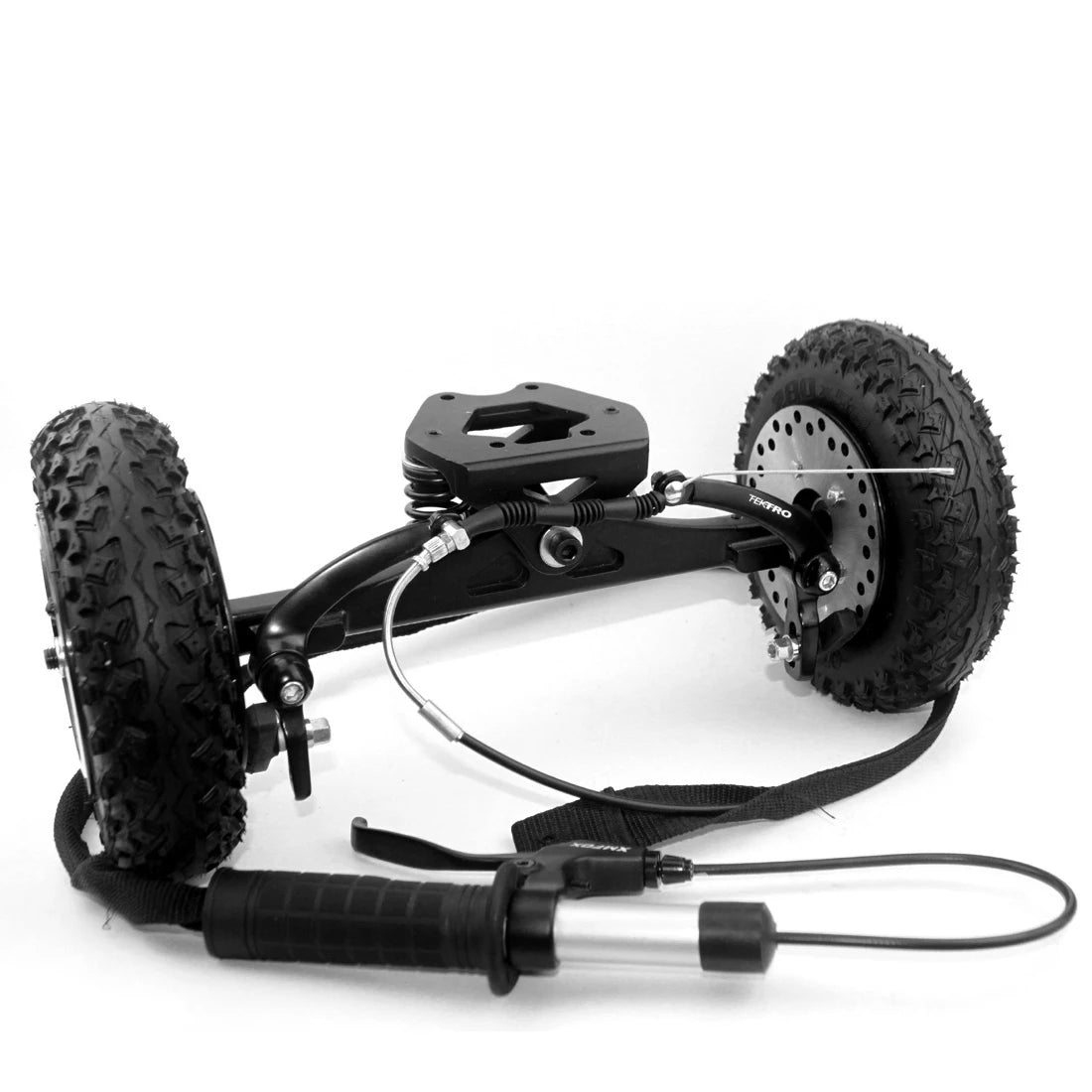 Kite Skateboard Truck With 8 Inch Off Road Tire Disc Brake and Brake Handle