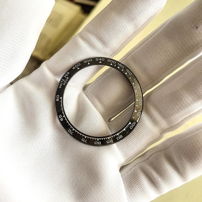 The Watch Ceramic Steel Bezel Insert Scale Ring Diameter 39.2 mm X 31.4mm for Rollex Daytoma Watch Bezel