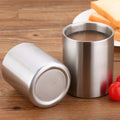 Double Layer 304 Stainless Steel Handleless Water Cup Restaurant Hotel Home Beer Juice Beverage Coffee Tea Cup