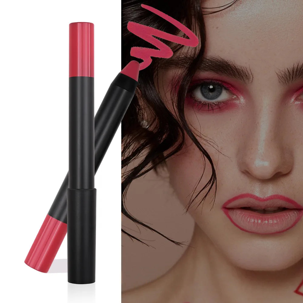 Wholesale Cream Waterproof Lip Liner Pencil Sharpener Professional Mineral Lipstick Pen Lip Liner Private Label