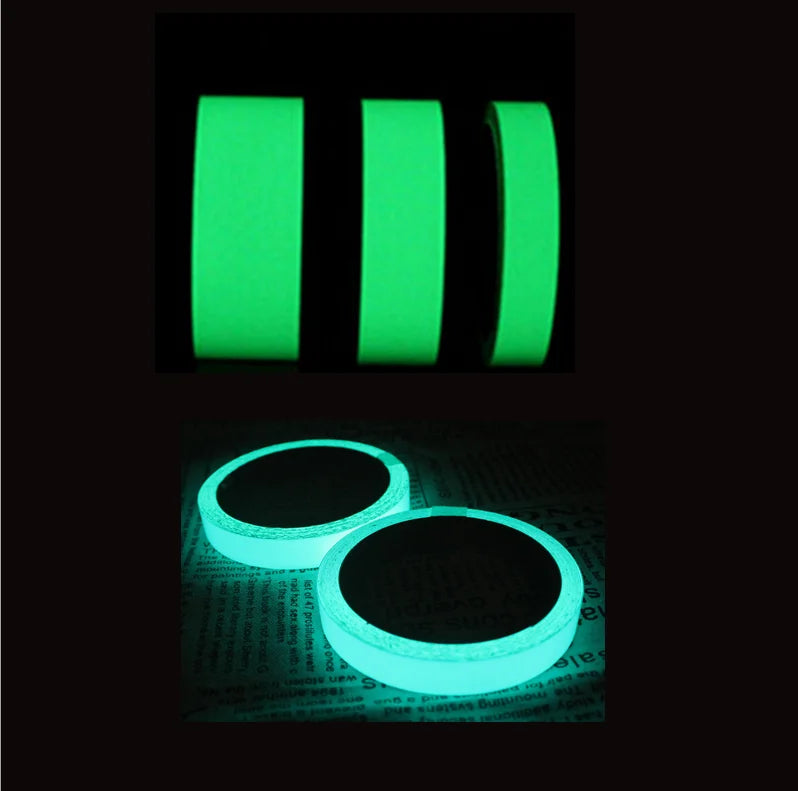 Fashion 1" X 30 Glow in the Dark Pigment Colorful String Printing Film Printable Cutting Sticker Tape Vinyl Roll for Photo Frame