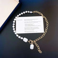 Fashionable Baroque Alien Style Freshwater Pearl Necklace Natural Block-Special Offer in Fashionable Jewelry