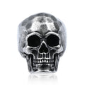 SS8-592R Stainless Steel New Design Skeleton Men Ring Wholesale Gothic Skull Jewelry Skull Moving Mouth Ring Punk Biker Jewelry